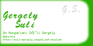 gergely suli business card